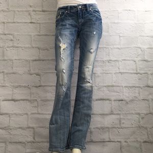 Miss Me Jeans embellished pockets inseam 33in